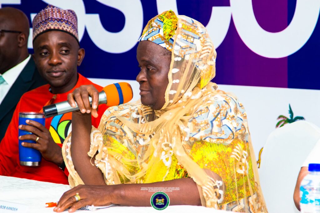 Haja Marie Bob Kandeh, President of the Market Women’s Associatio