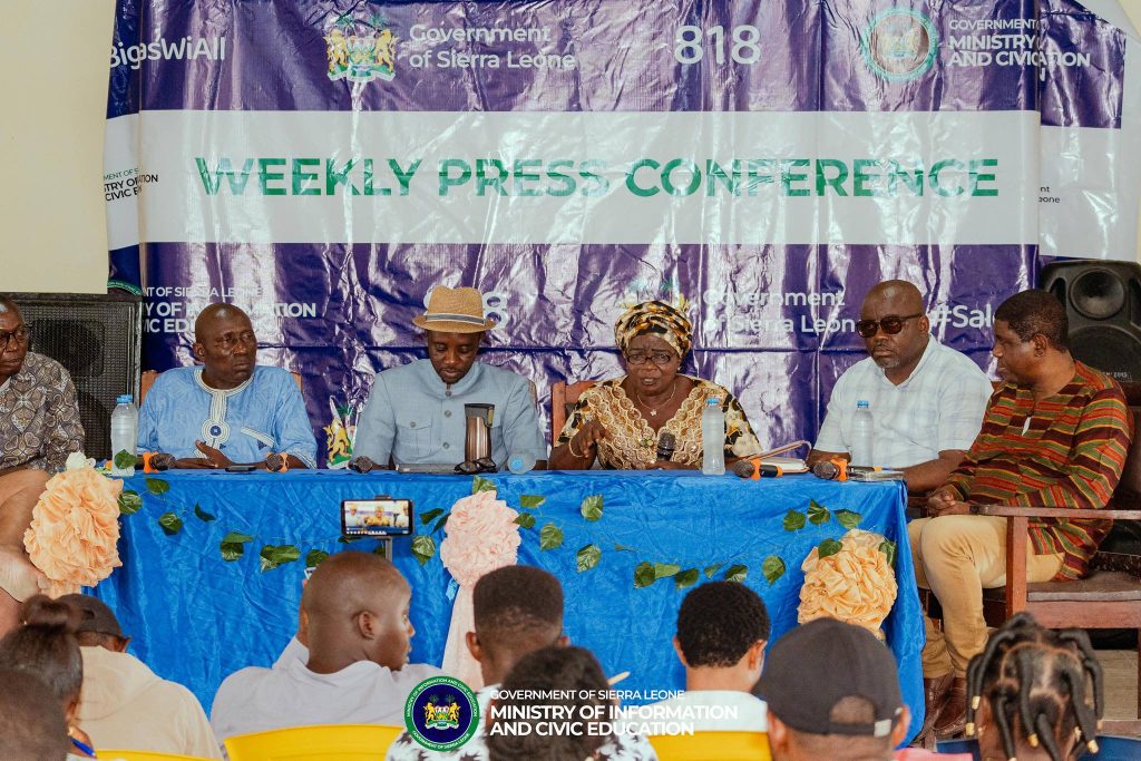 Ministry of Information and Civic Education Holds Weekly Press Conference on Bonthe Island