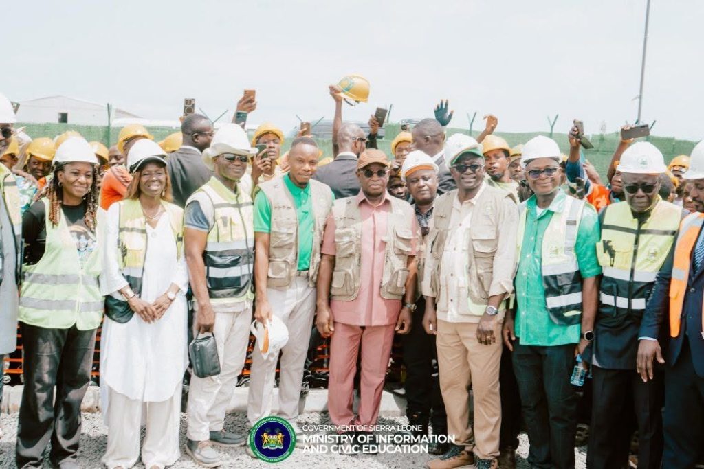 President Bio Leads Inspection of New ECOWAS International Conference Centre in Lungi