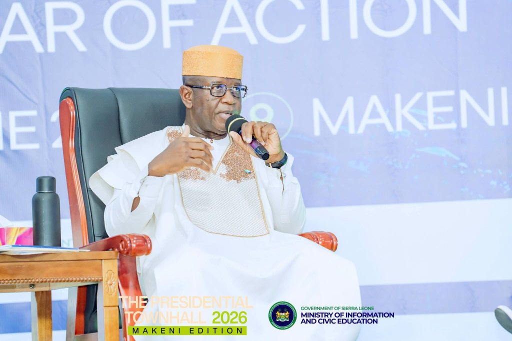 President Bio Highlights Human Capital and Infrastructure at Presidential Town Hall in Makeni