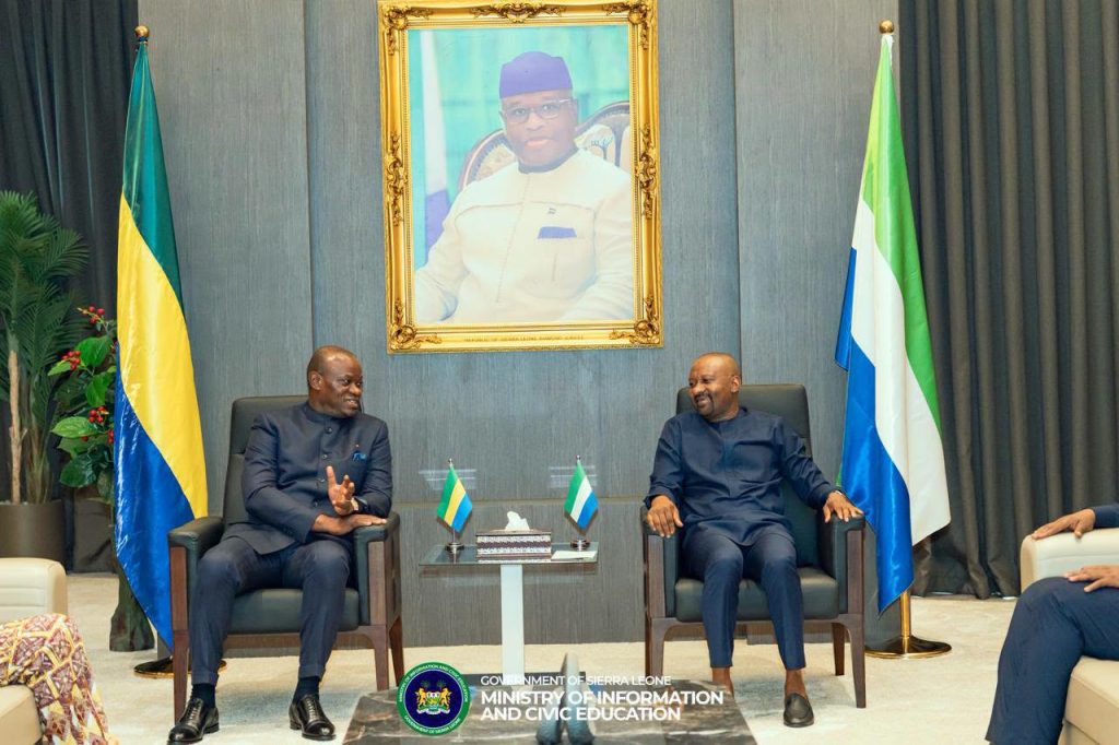 GABON PRESIDENT RECEIVES WARM SIERRA LEONEAN WELCOME AS THREE-DAY STATE VISIT BEGINS
